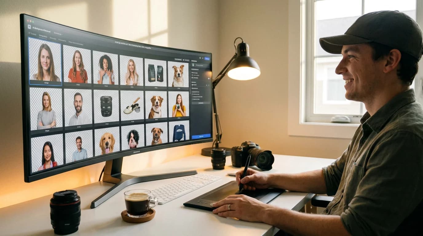 Instant AI background removal in 2-5 seconds