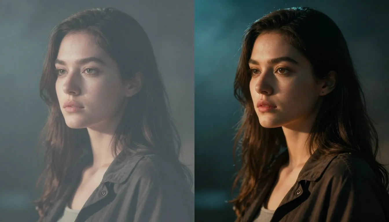 Nano Banana 2 中基础提示词与优化提示词效果的对比，展示了显著的画质差距