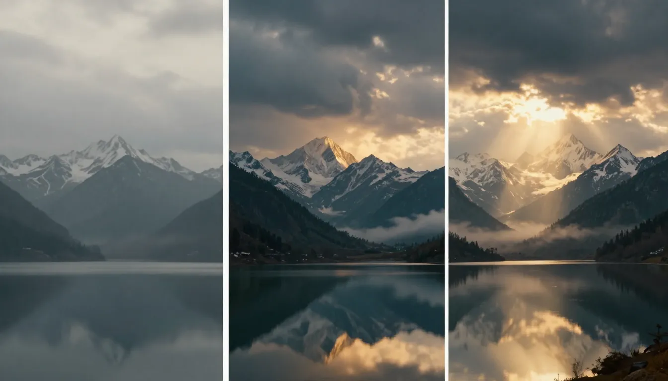 Nano Banana 2 Beeldbewerkingsproces — Een geleidelijke verbetering van V1 Basisconcepten naar V2 Gedetailleerde verfijningen en V3 Gepolijst eindproduct