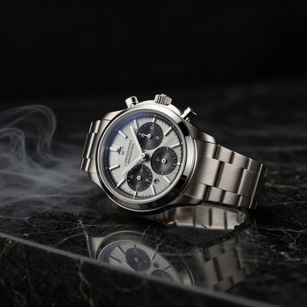 用 Nano Banana 2 生成的高端产品摄影效果图，展示 AI 图片生成在电商领域可达到的专业视觉品质